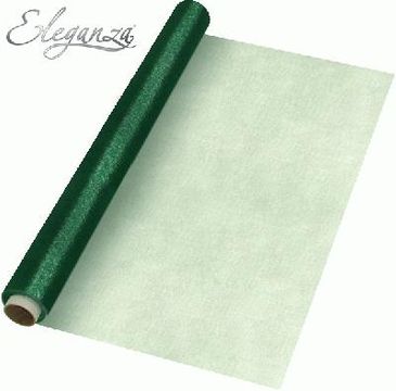 Eleganza Soft Sheer Organza 47cm x 10m Green - Organza / Fabric